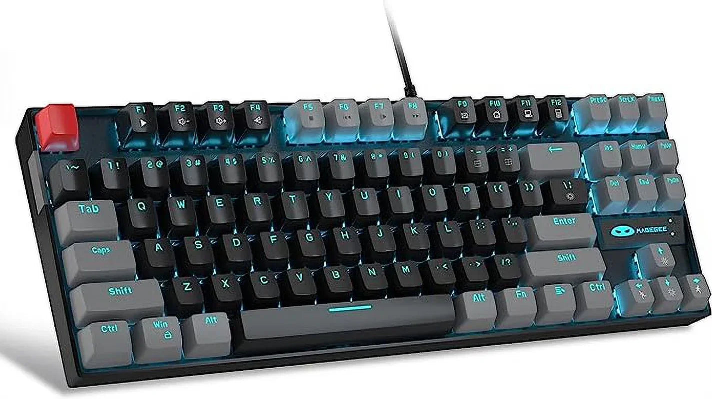 RGB backlit mechanical gaming keyboard with gray and black keycaps, sold by Byte Style