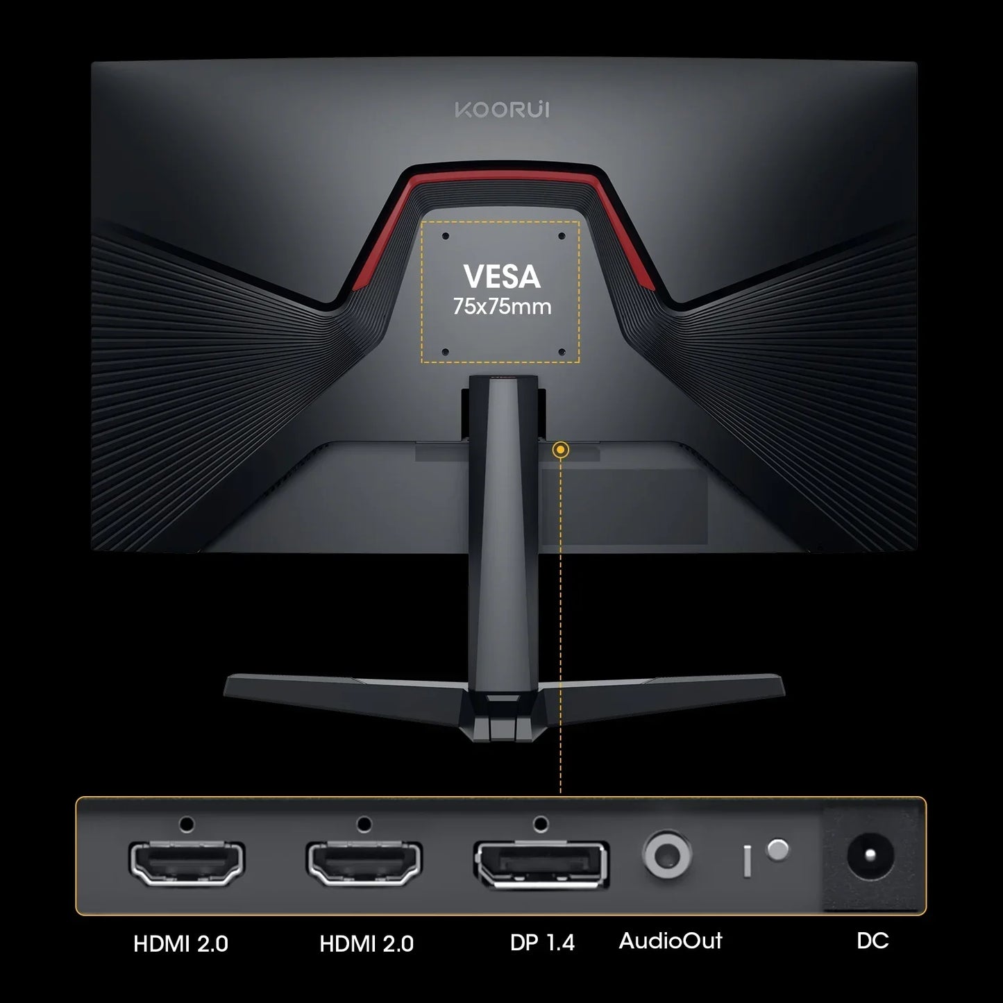 25" FHD Gaming Monitor, 240Hz 1080P Curved Monitor, Adaptive G-Sync, New, G2511XC
