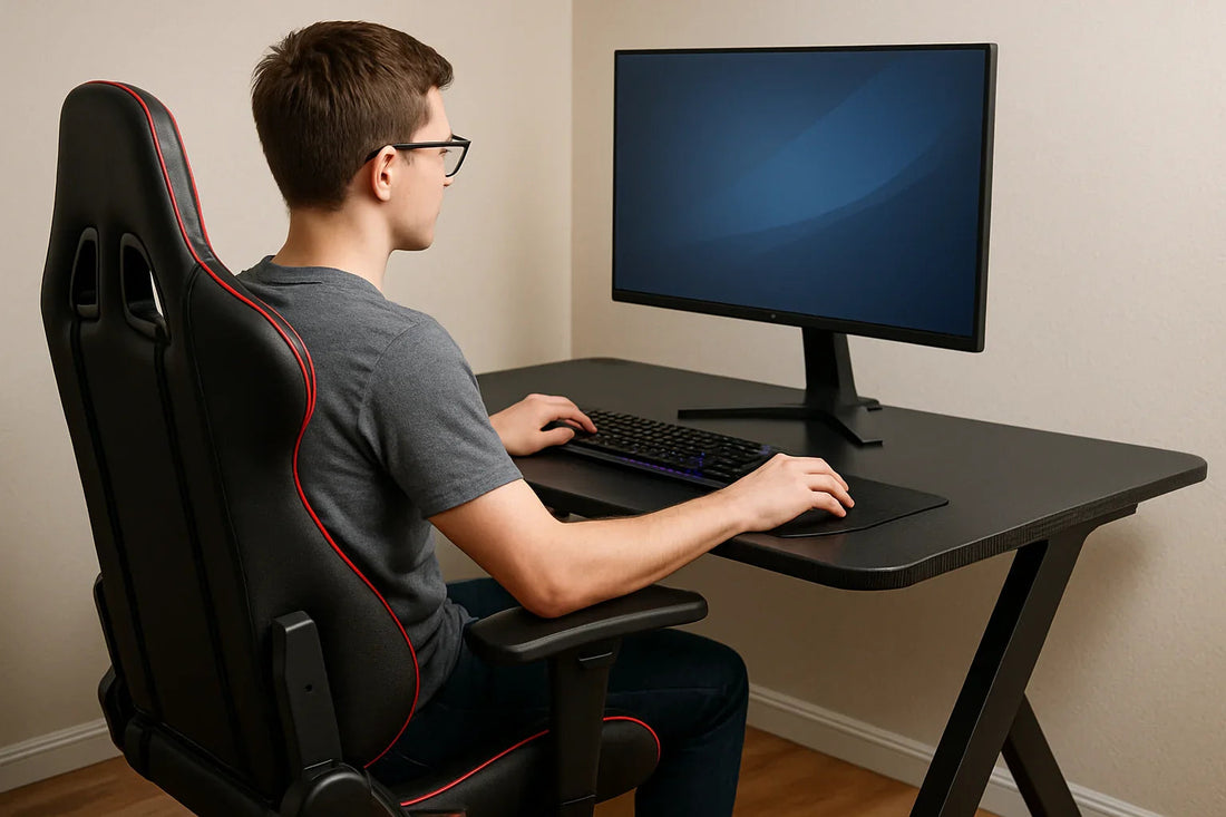 Ergonomic Gaming Desk Height and Monitor Positioning