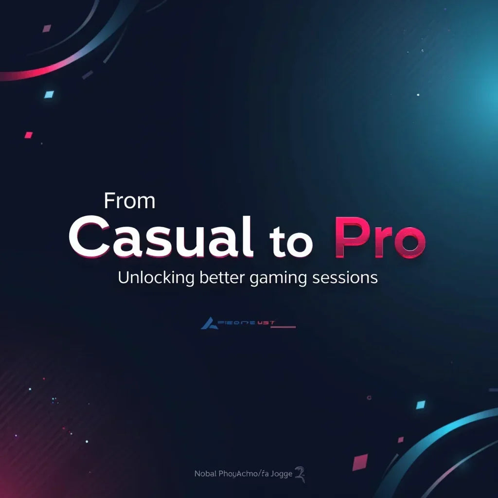 From Casual to Pro gaming sessions text on dark, futuristic Byte Style background