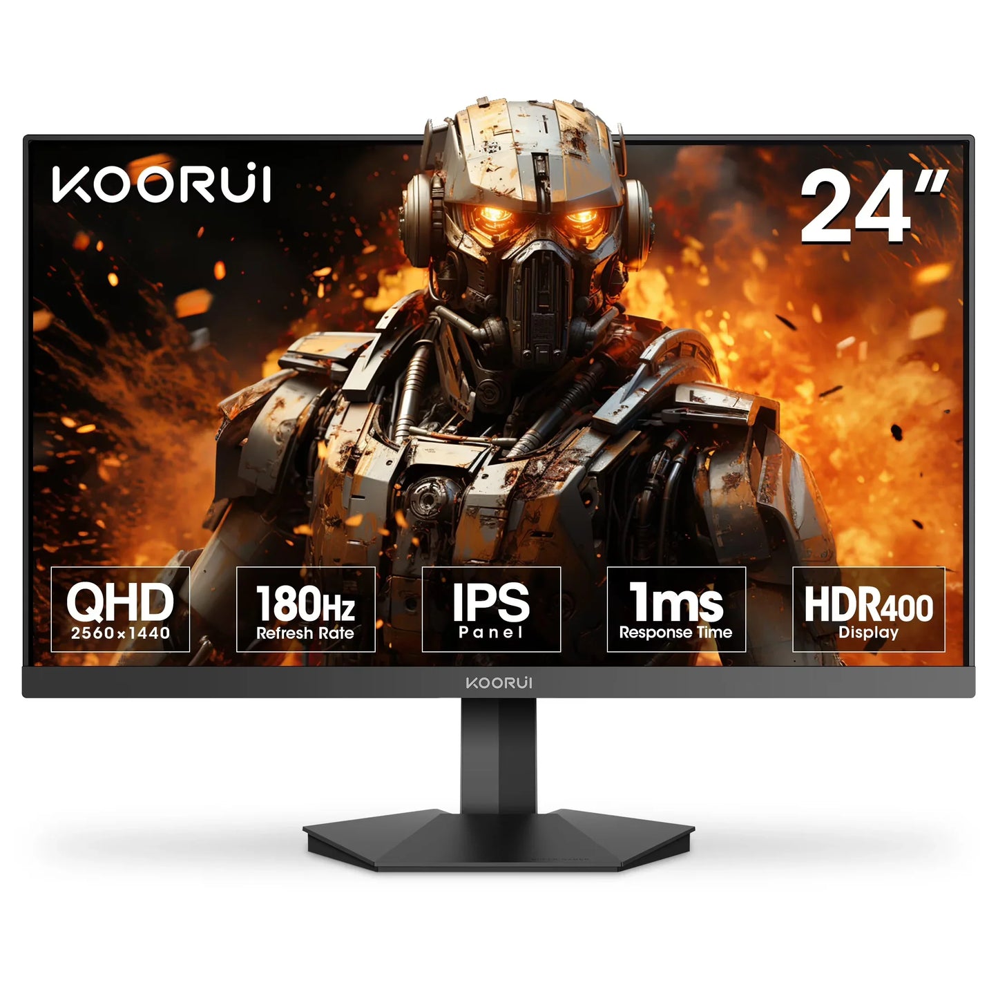 24" 1080P Gaming Monitor, 240Hz FHD Computer Monitor, 1Ms Adaptive-Sync, VESA Mountable, New, G2411X