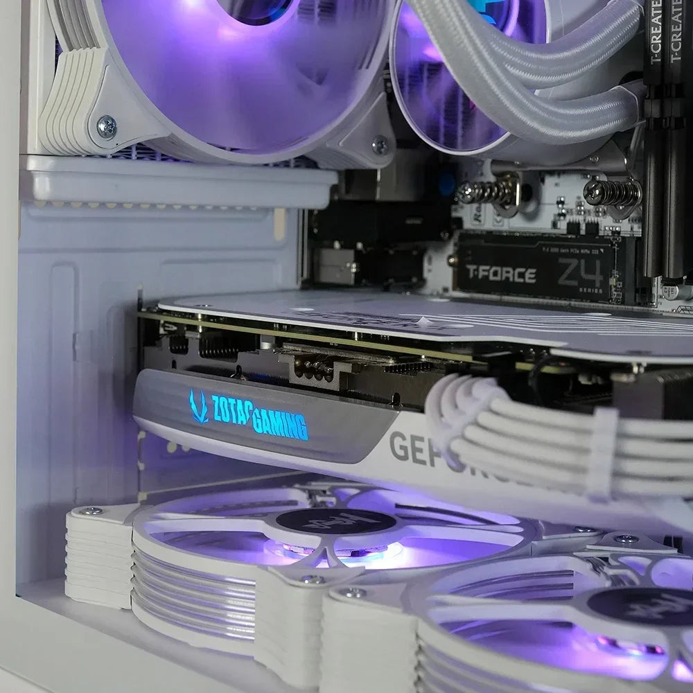 Stryker 4.0 Liquid-Cooled PC - AMD Ryzen 7 (4.4Ghz), RTX 5060 8GB, 16G DDR4, 1TB SSD, White