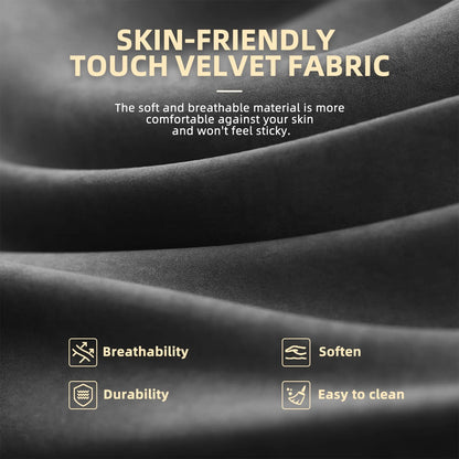 Skin-friendly touch velvet fabric: soft, breathable, durable, and easy to clean for comfortable gaming apparel.