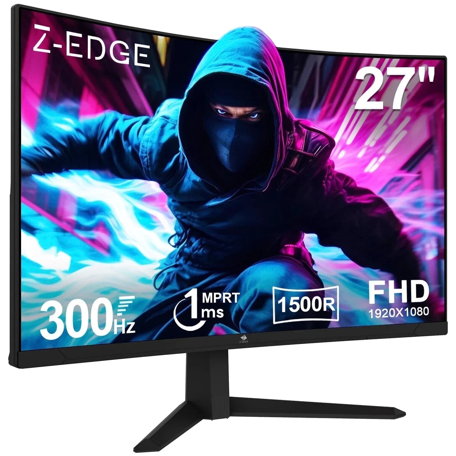 UG27F 27-Inch Curved Gaming Monitor 165Hz 1Ms Full HD 1920X1080 LED Monitor HDMI DP Port