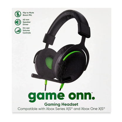 Wired Gaming Headset Compatible with Xbox Series X/S and Xbox One X/S, Black and Green