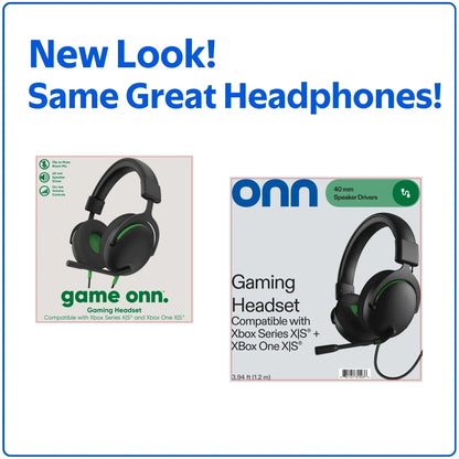 Wired Gaming Headset Compatible with Xbox Series X/S and Xbox One X/S, Black and Green