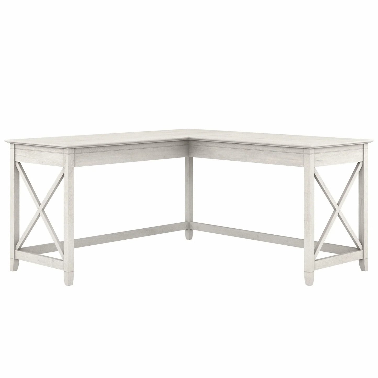 Key West 60" L Shaped Desk, Washed Gray