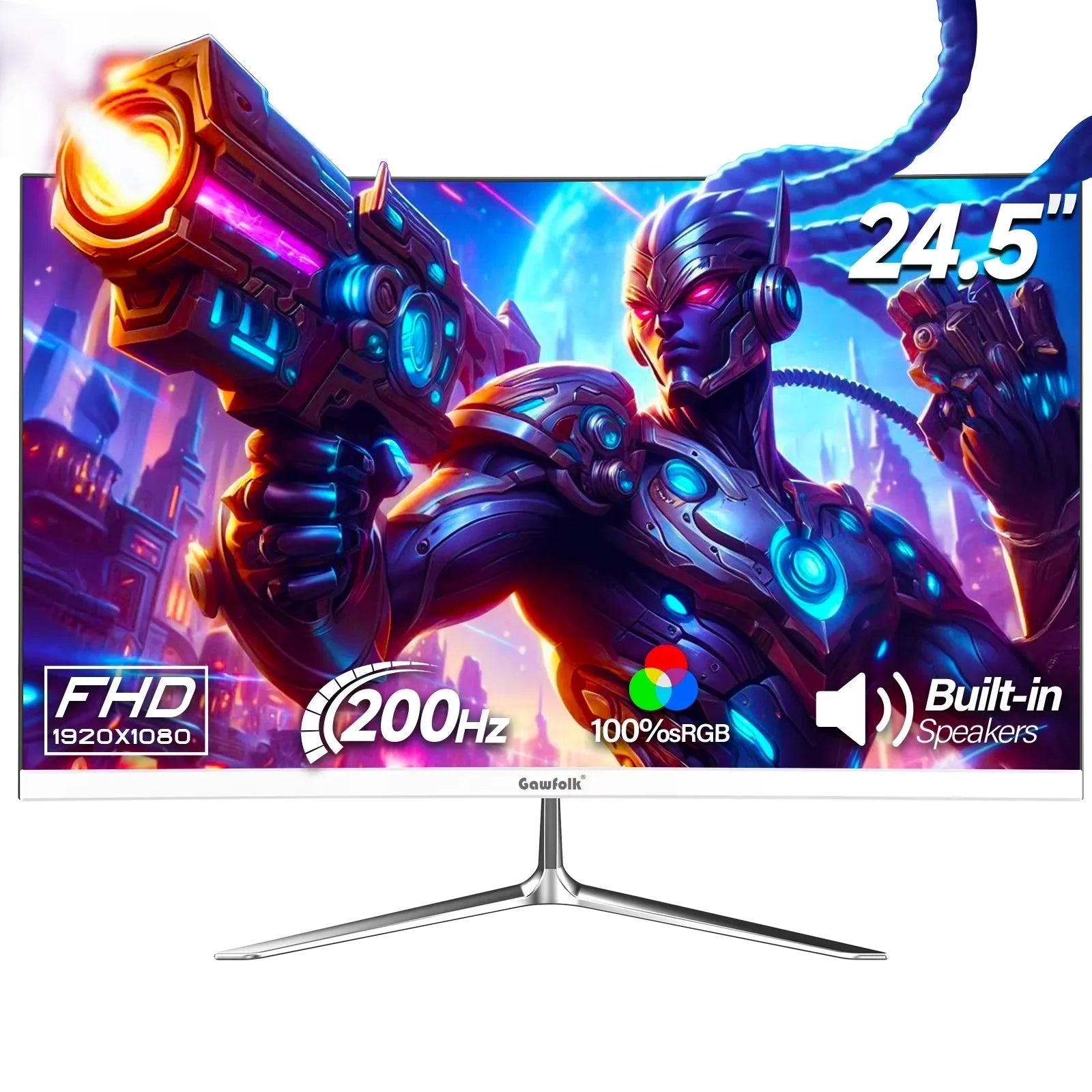 24.5 Inch Gaming Monitor 180Hz/165Hz FHD(1080P) Computer Monitors Black