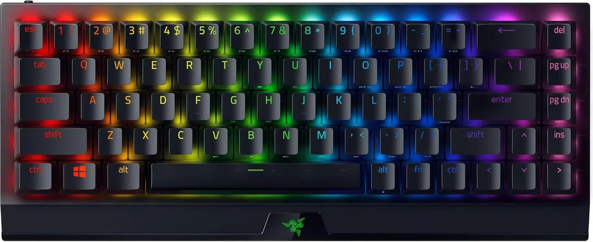 RGB backlit mechanical gaming keyboard with rainbow lighting, ideal for modern gaming setups