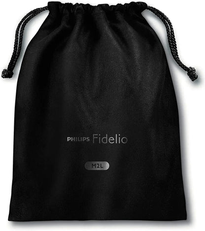 PHILIPS Fidelio M2L/27 High-Resolution Headphones, Lightning Connector, Built-In DAC, Premium Sound, Black