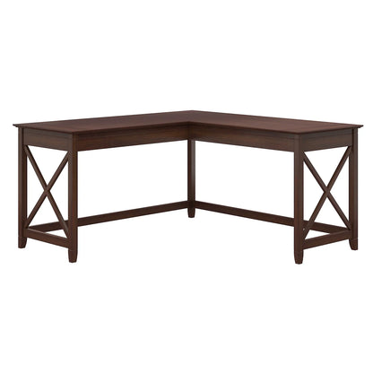 Key West 60" L Shaped Desk, Washed Gray