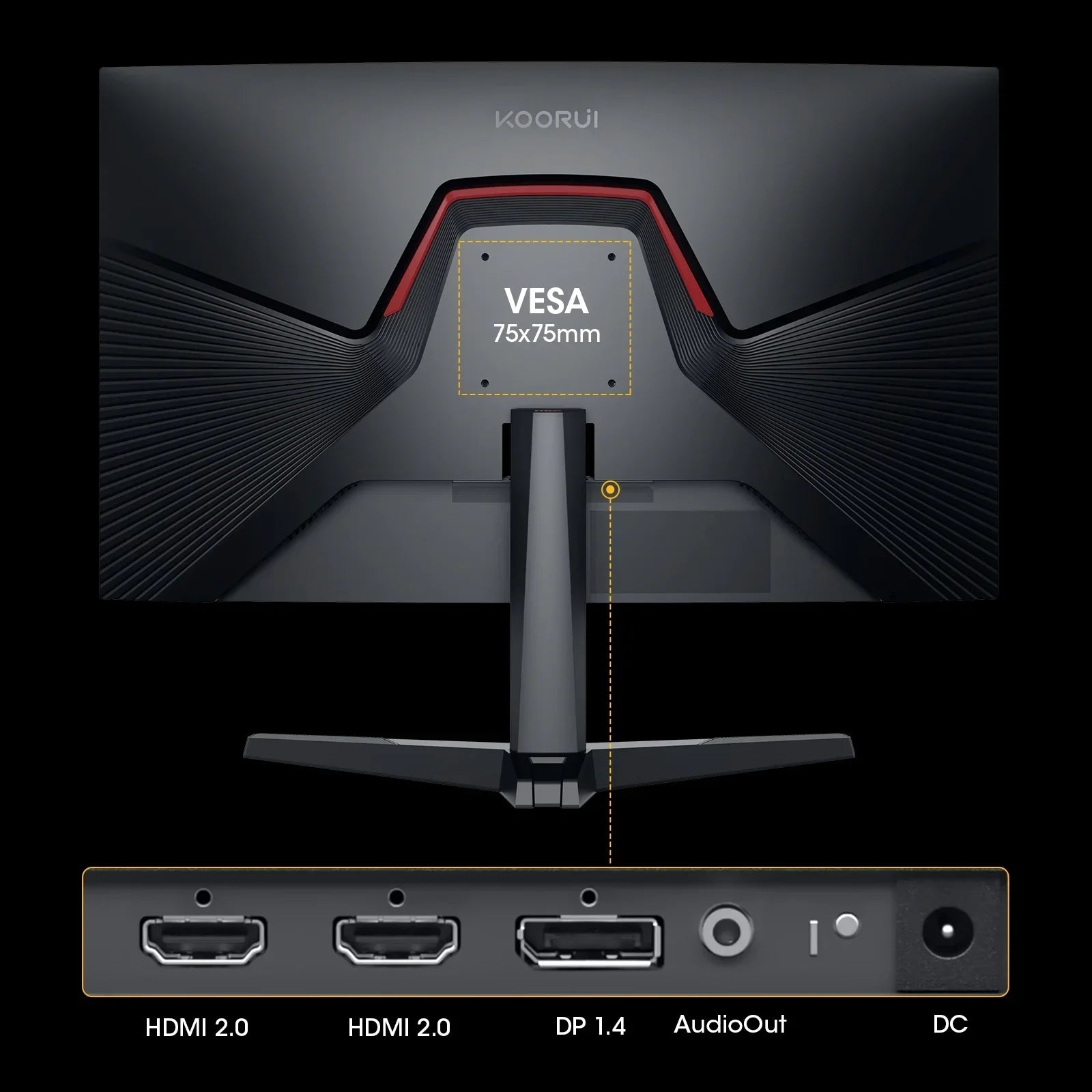 25" FHD Gaming Monitor, 240Hz 1080P Curved Monitor, Adaptive G-Sync, New, G2511XC