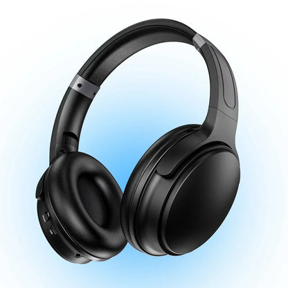 Noise Canceling Headphones, Wireless Bluetooth Headphones with Clear Mic, Comfort Fit, Deep Bass over Ear Headphones Foldable for Travel Home Office Sport