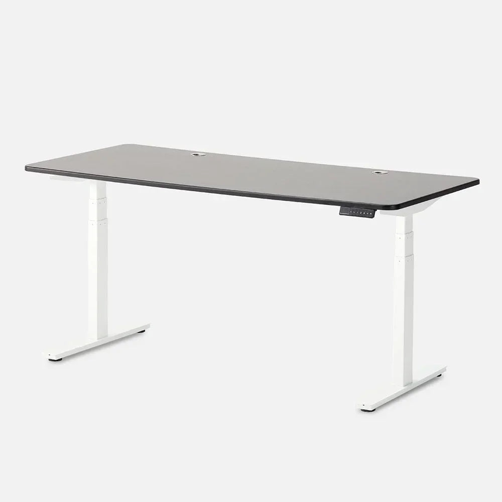 Desk 2 L-Shaped Standing Desk Triple Motor 77 X 64 White - Black