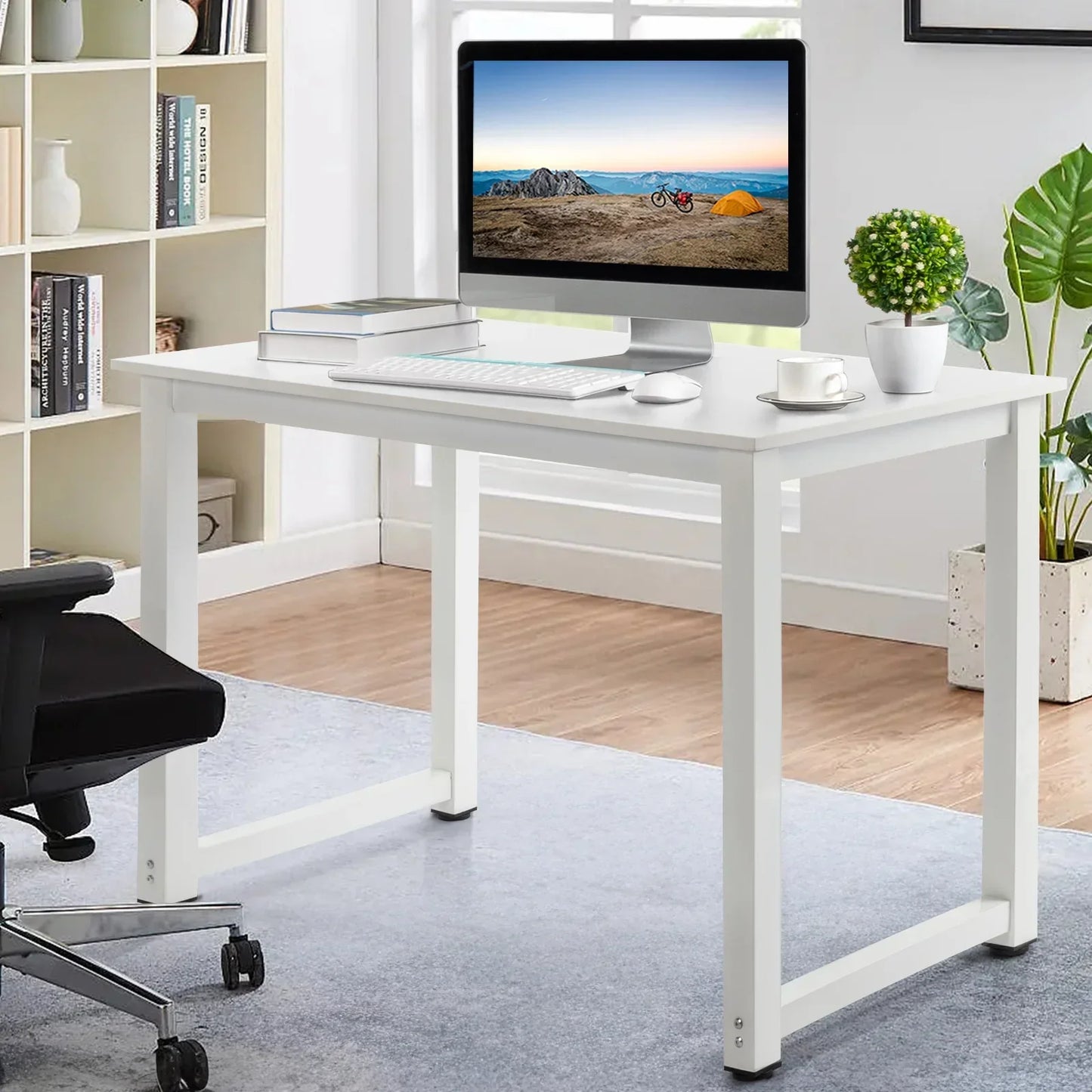 Wood Computer Desk PC Laptop Study Table Workstation Home Office Furniture