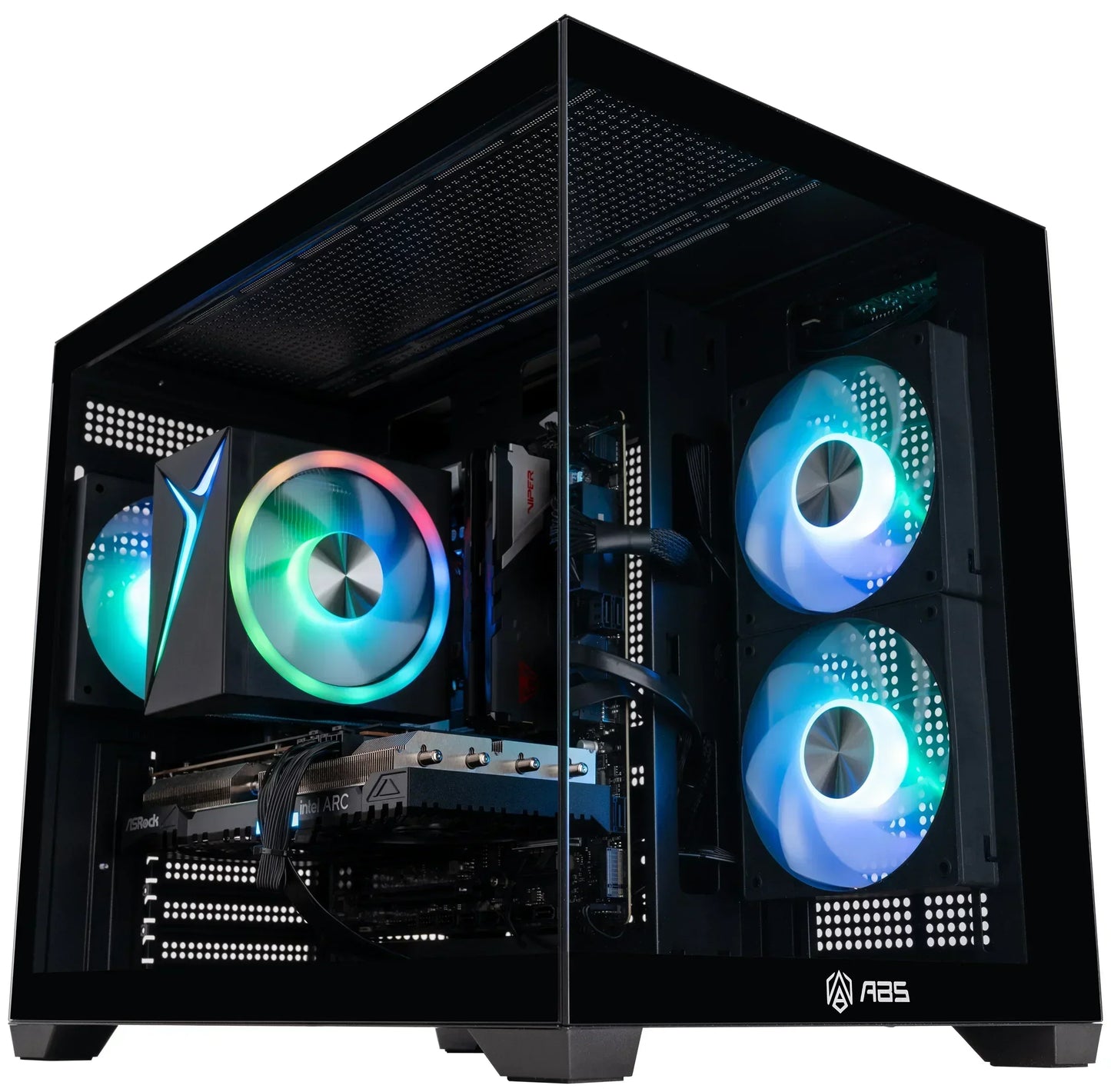 ABS Flux II Aqua Gaming PC - Windows 11- Intel Core 5 120 - Intel Arc A750 - 32GB DDR5 - 1TB - ABSWMT120A750