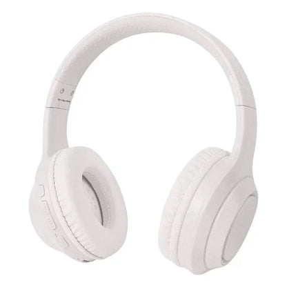 White over-ear wireless gaming headset with cushioned ear pads