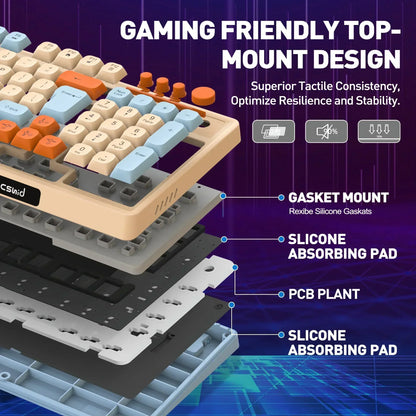 98-Key Wired RGB Gaming Keyboard and Mouse Combo with Dedicated Volume Knob, Media Controls, Spill-Resistant Design & Anti-Ghosting for Windows Pc/Laptop Gamers (Multicolor)