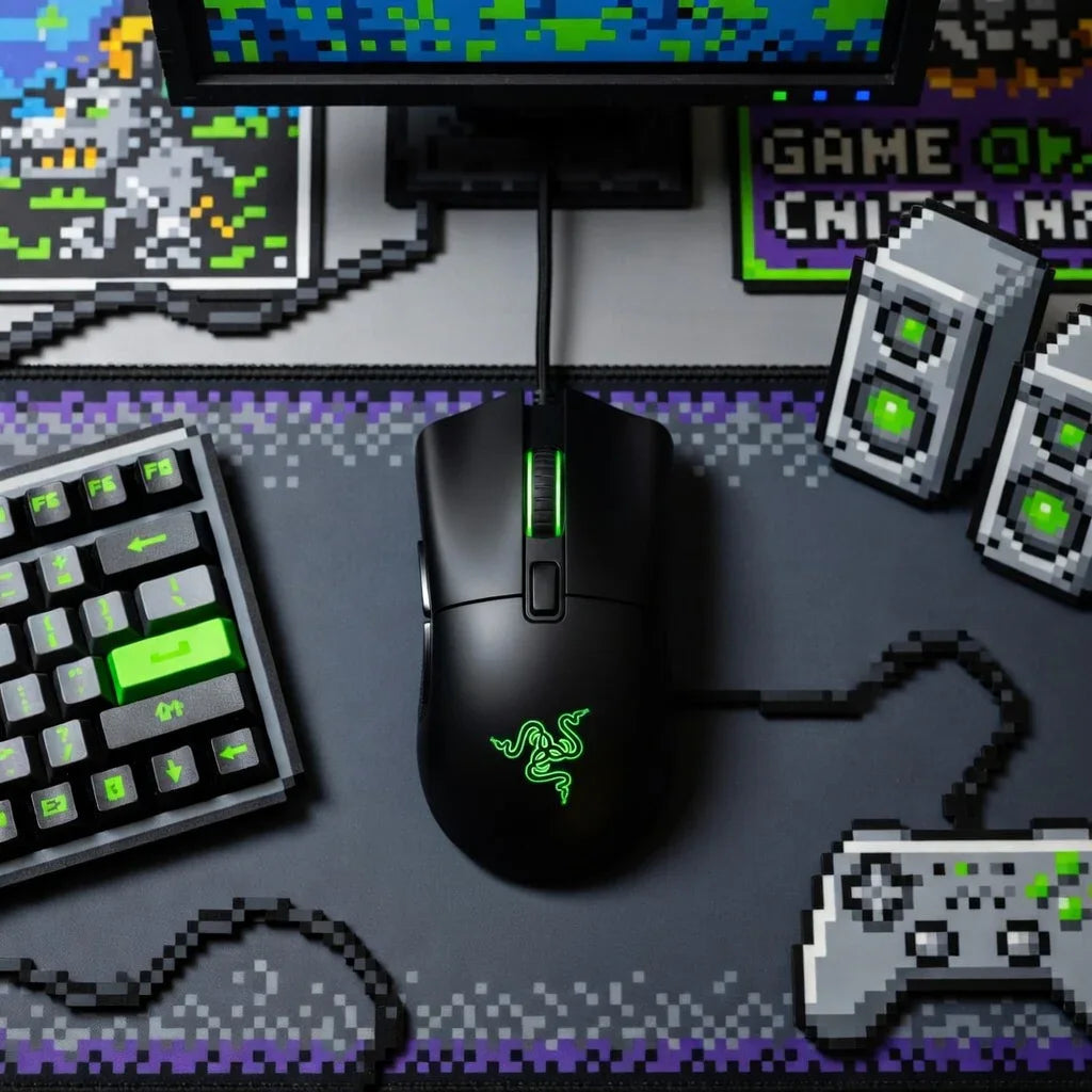 Razer DeathAdder Essential Wired Optical Gaming Mouse | 5 Buttons | Black