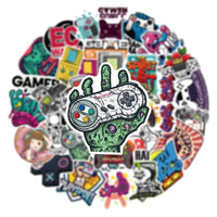 Vintage Gamer 50 Sticker Collection - ByteStyle