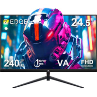 Z-Edge 24.5-inch gaming monitor with 240Hz refresh rate, 1ms response, VA panel, and FHD 1920x1080 resolution