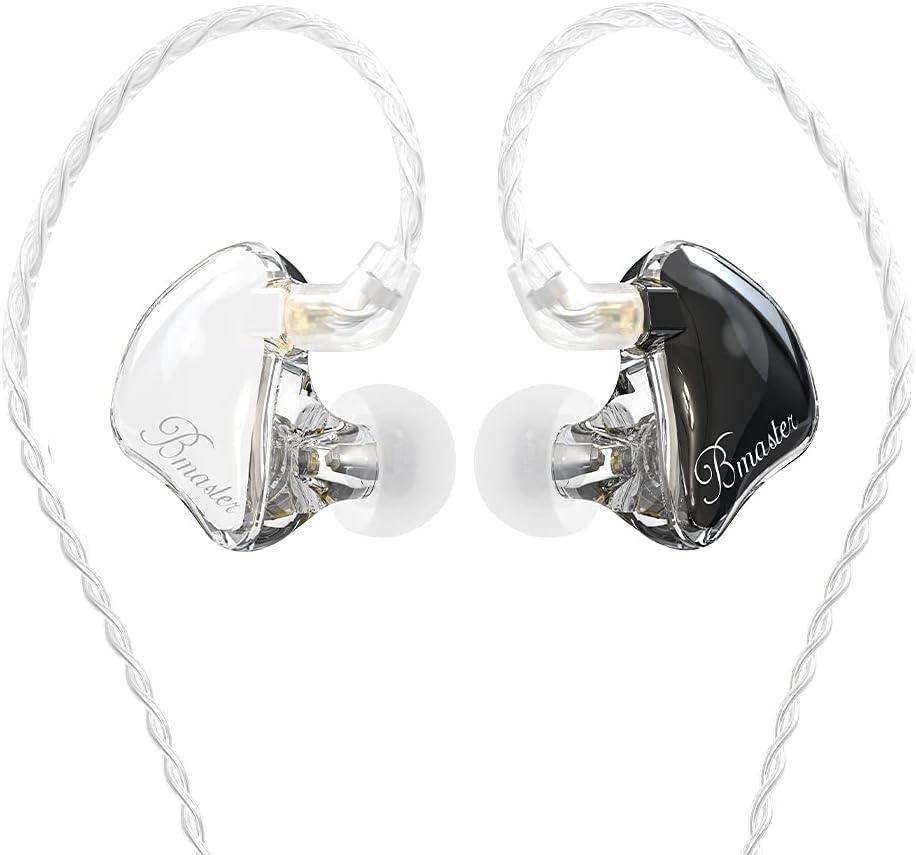 In-Ear Monitors, Bmaster Triple Driver Hifi Stereo Noise-Isolating with Enhanced Bass for Musicians Stage/Audio Recording (PRO Orange/Black)