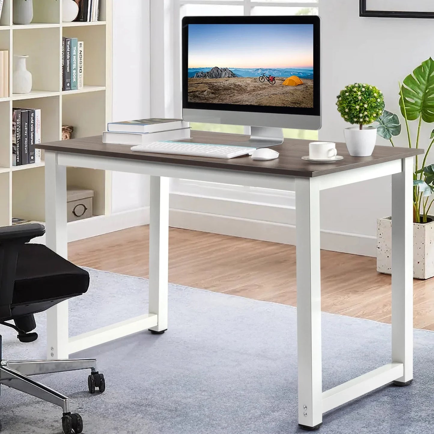 Wood Computer Desk PC Laptop Study Table Workstation Home Office Furniture