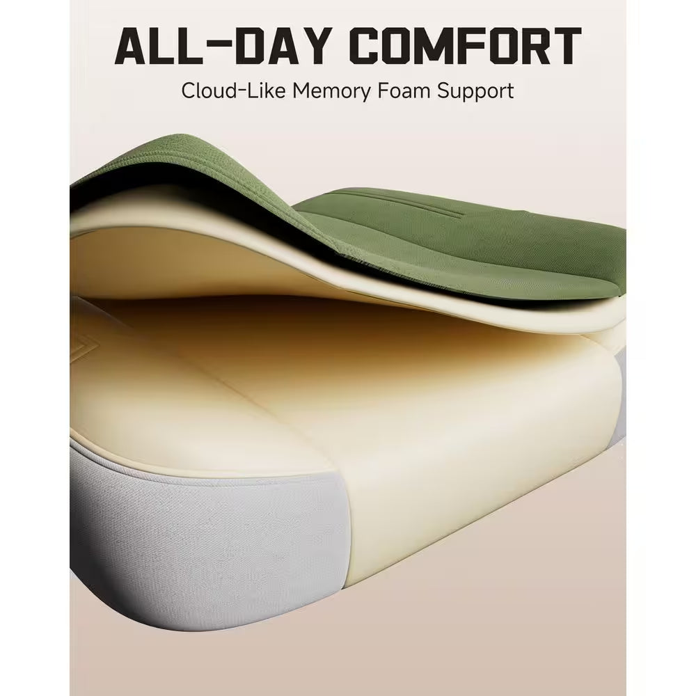 Ergonomic gaming chair with cloud-like memory foam support for all-day comfort