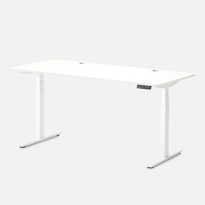Desk 2 L-Shaped Standing Desk Triple Motor 77 X 64 White - Black