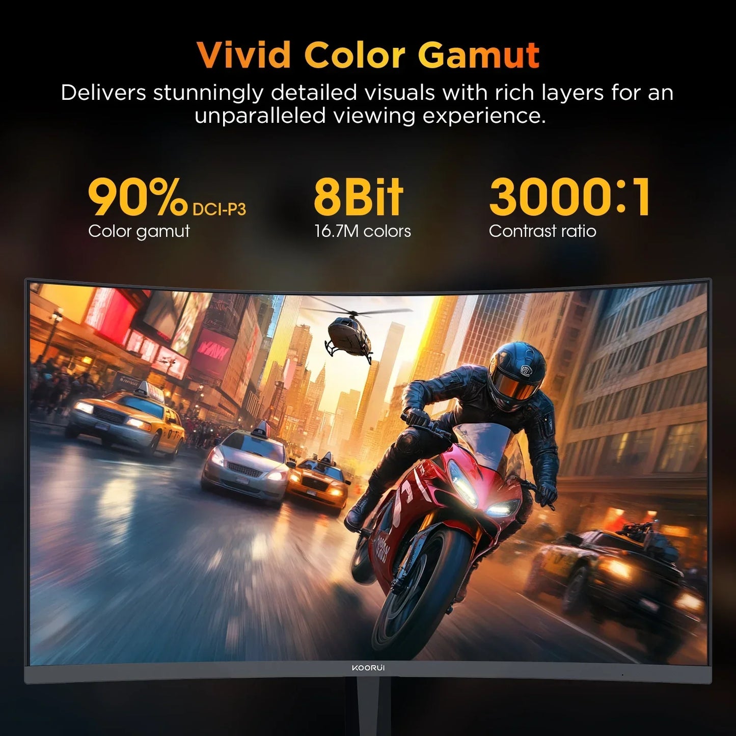 25" FHD Gaming Monitor, 240Hz 1080P Curved Monitor, Adaptive G-Sync, New, G2511XC