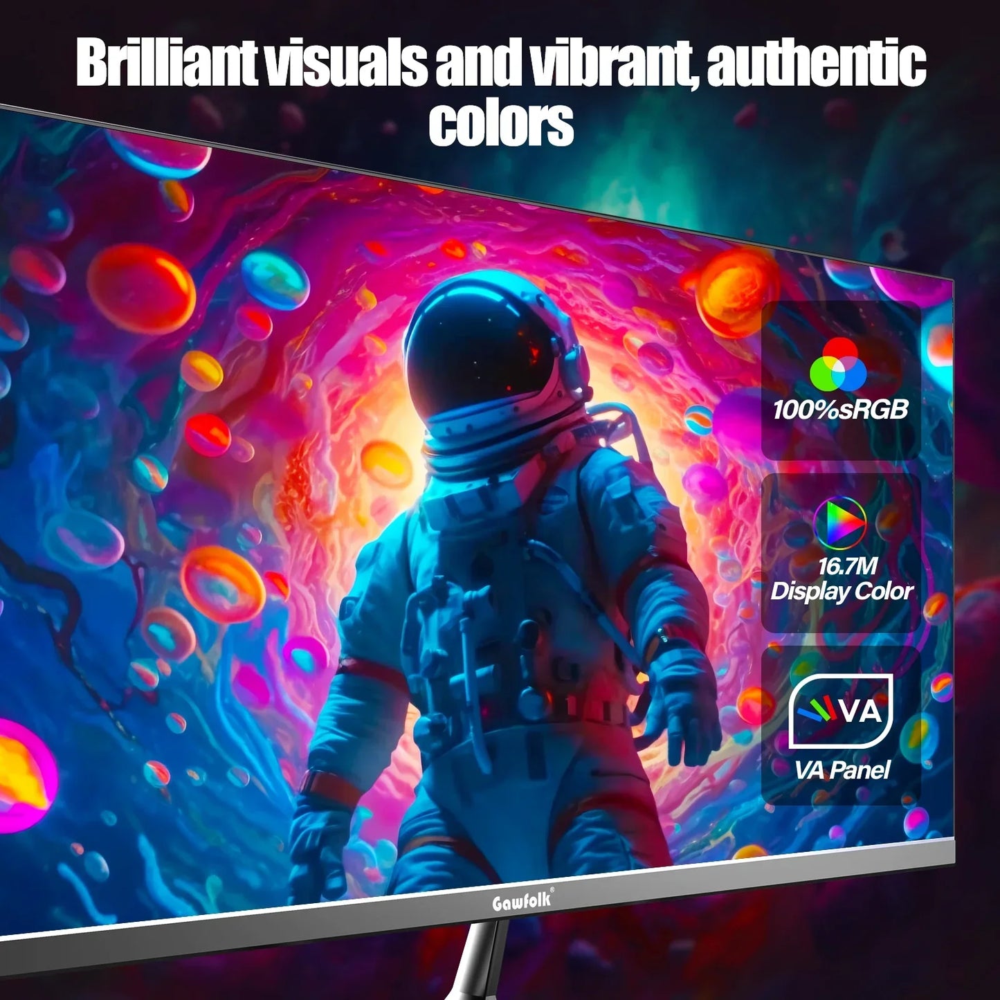 24.5 Inch Gaming Monitor 180Hz/165Hz FHD(1080P) Computer Monitors Black