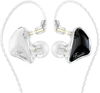 In-Ear Monitors, Bmaster Triple Driver Hifi Stereo Noise-Isolating with Enhanced Bass for Musicians Stage/Audio Recording (PRO Orange/Black)