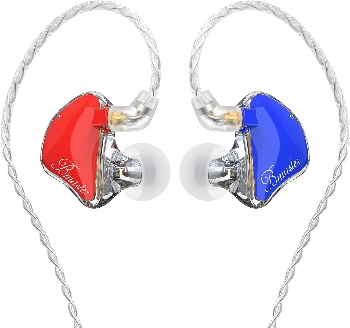 In-Ear Monitors, Bmaster Triple Driver Hifi Stereo Noise-Isolating with Enhanced Bass for Musicians Stage/Audio Recording (PRO Orange/Black)