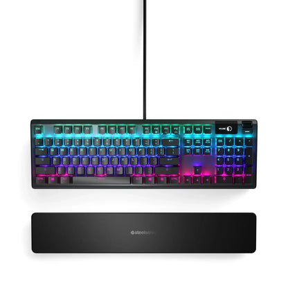 RGB gaming keyboard with wrist rest, modern mechanical design, Byte Style gaming gear
