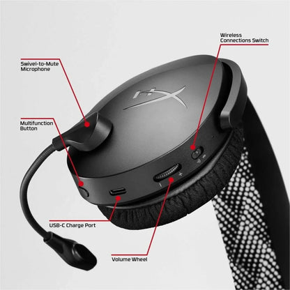 Cloud Jet Wireless Black Gaming Headset (AJ0T1AA)