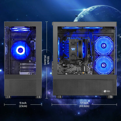 Gaming PC AMD Ryzen 7 5700G 16GB RAM 1TB SSD Wifi Windows 11 Gaming Desktop