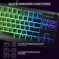 RGB gaming keyboard with macro and brightness controls, retro style from Byte Style