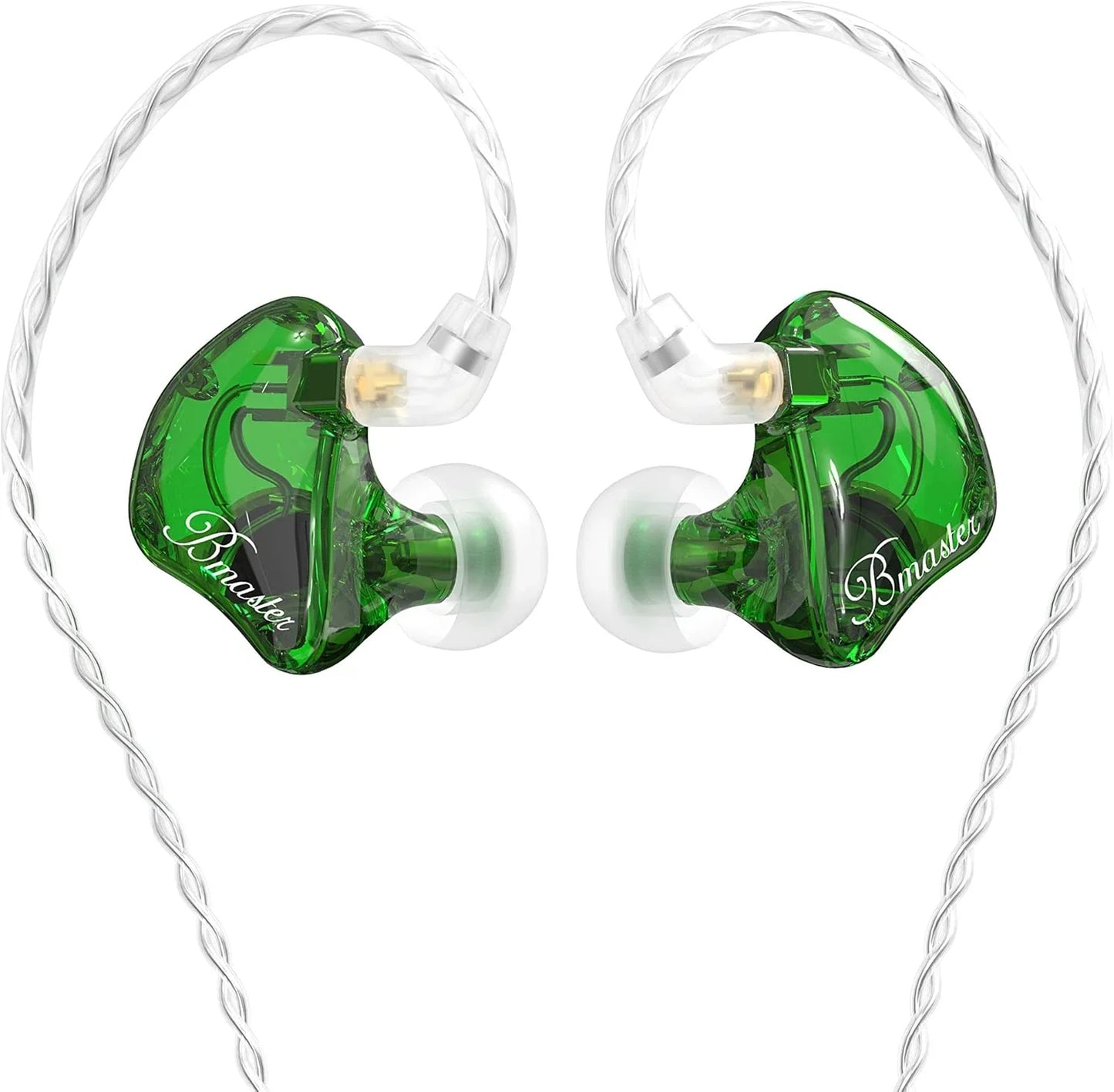In-Ear Monitors, Bmaster Triple Driver Hifi Stereo Noise-Isolating with Enhanced Bass for Musicians Stage/Audio Recording (PRO Orange/Black)