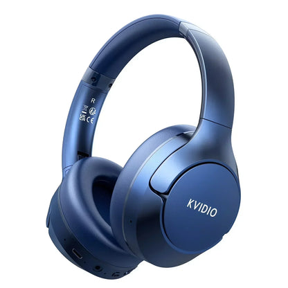 Wireless Bluetooth Headphones, 65H Running Time Over-Ear Headphones with Microphone, Bass Headphones for Computer Laptop Travel Home Office PC (Black)