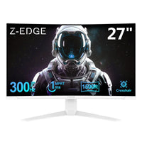 27-inch curved Z-Edge gaming monitor with 300Hz refresh rate, 1ms response time, and crosshair feature