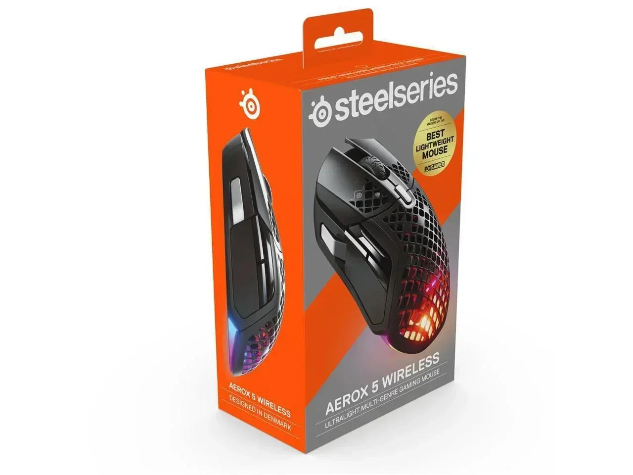 Aerox 5 Wireless - Lightweight Wireless Gaming Mouse - 18000 CPI -- Truemove Air Optical Sensor - Ultra-Lightweight Water Resistant Design – 180+ Hour Battery Life