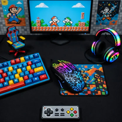 Bengoo Wired Gaming Mouse | RGB Backlit | 4 Adjustable DPI up to 3600 | 6 Programmable Buttons