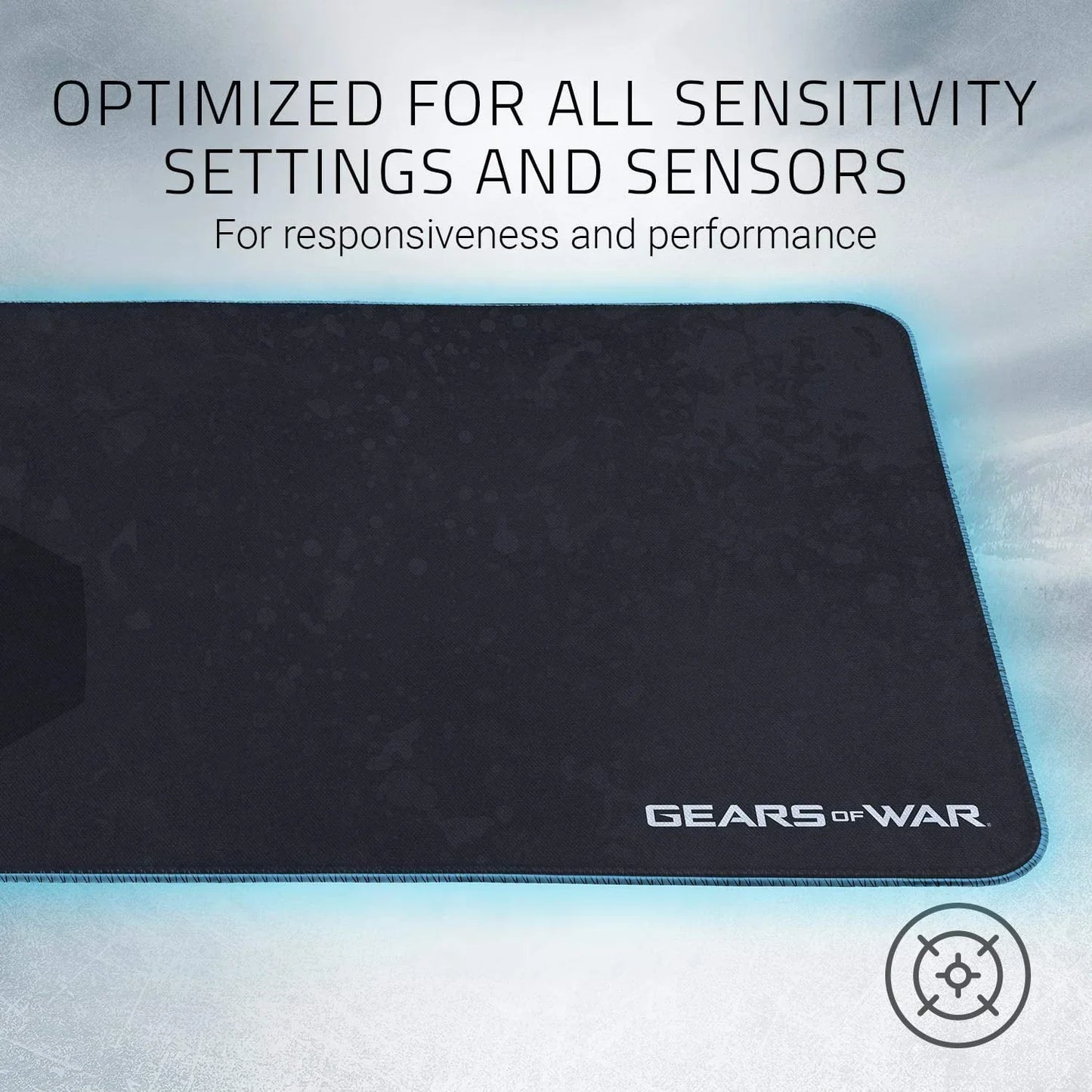 Gears of War branded gaming mouse pad optimized for all sensitivity settings and sensors