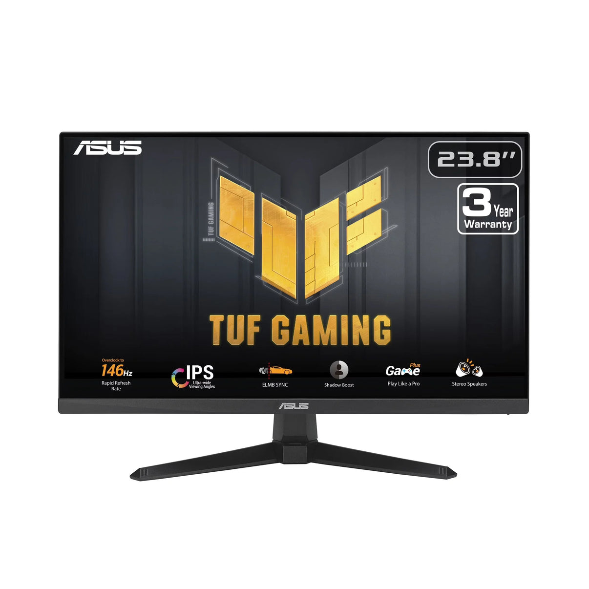 ASUS TUF Gaming 23.8-inch IPS gaming monitor with 146Hz refresh rate and 3-year warranty