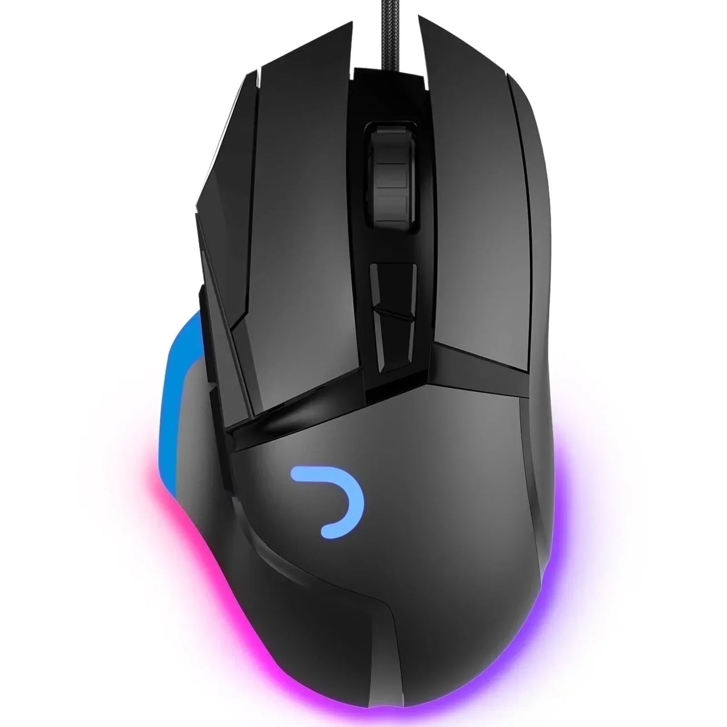 RGB Optical Gaming Mouse Wired with 6 Adjustable DPI Lightweight Black