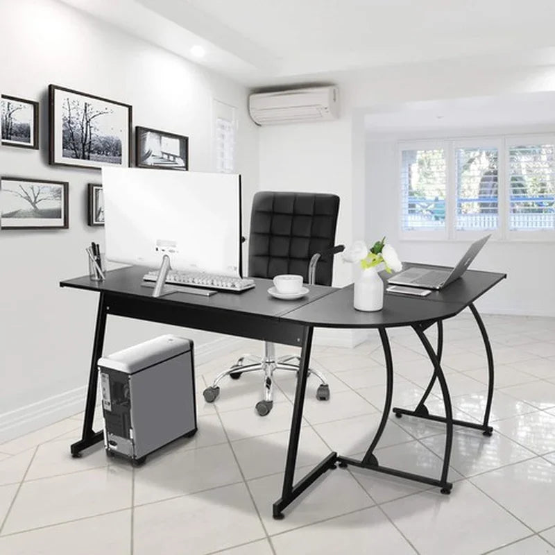 58" Computer Gaming Laptop Table L Shaped Desk Workstation Home Office Desk
