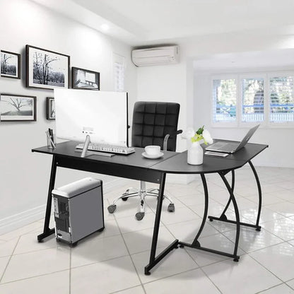 58" Computer Gaming Laptop Table L Shaped Desk Workstation Home Office Desk