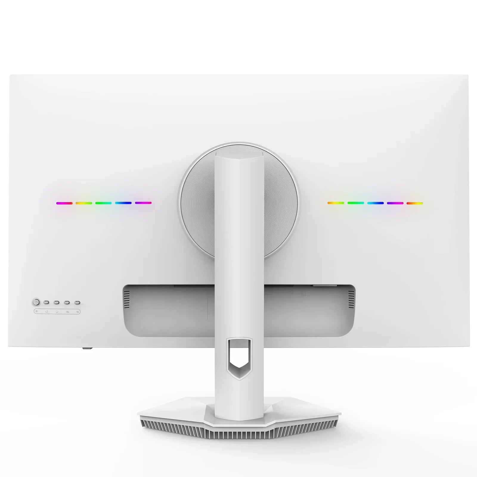 27” Gaming Monitor, UHD (3840X2160) Dual Mode (4K 160Hz or FHD 320Hz), 120% Srgb, Support Freesync, Built-In Speakers, RGB Lighting, HDMI & DP, Height Adjustable, Wall Mount Install-White