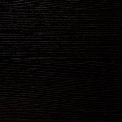 Close-up of dark black wood texture with visible grain patterns