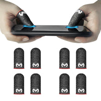 SilverFlex 8-Pack High-Responsive Gaming Finger Sleeves - ByteStyle